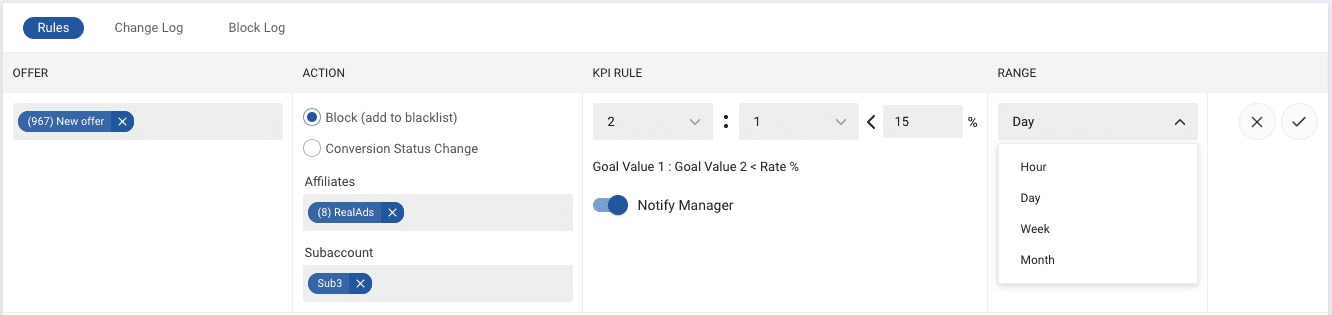 Affise KPI Automation