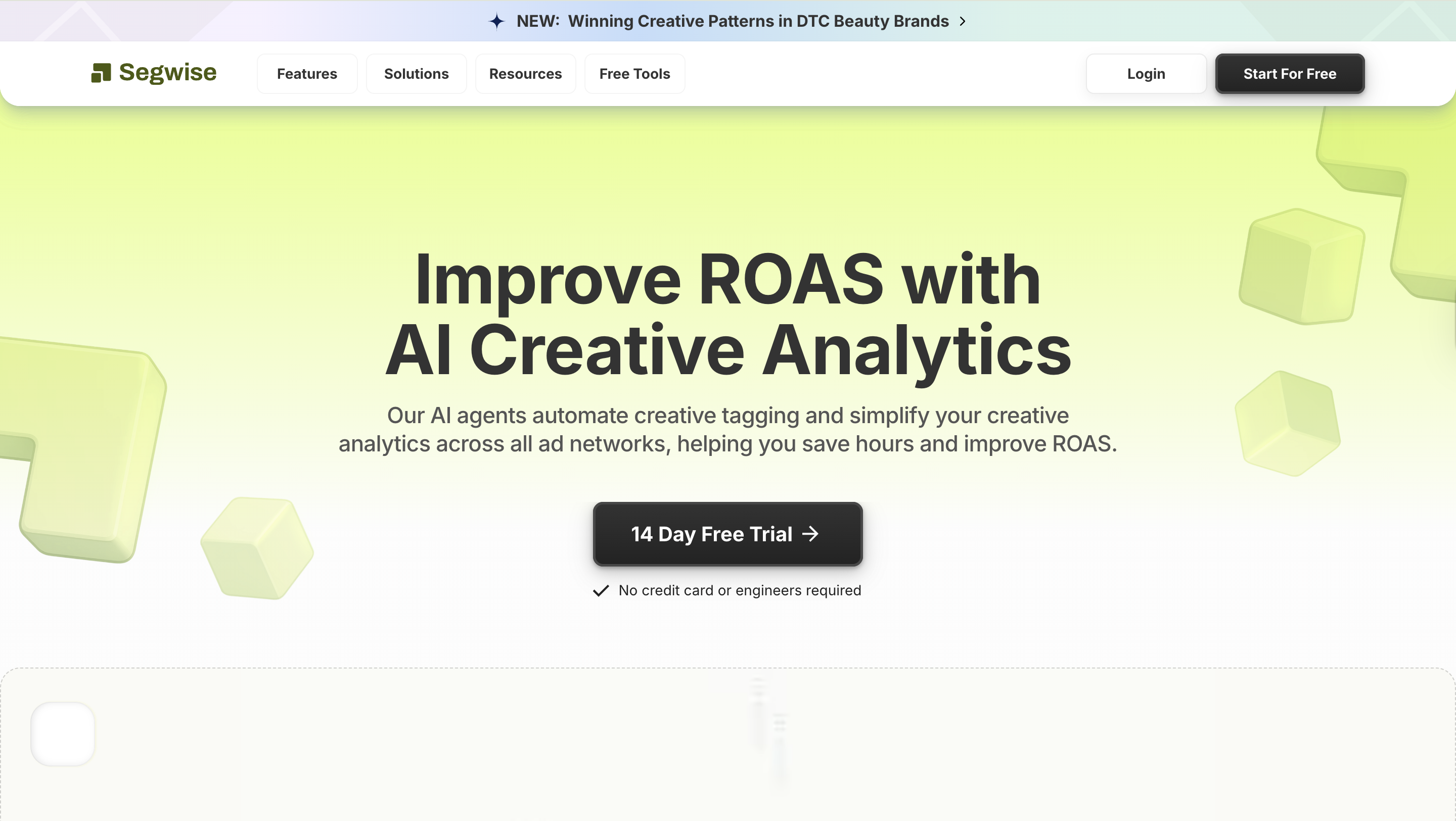 Segwise for creative analysis