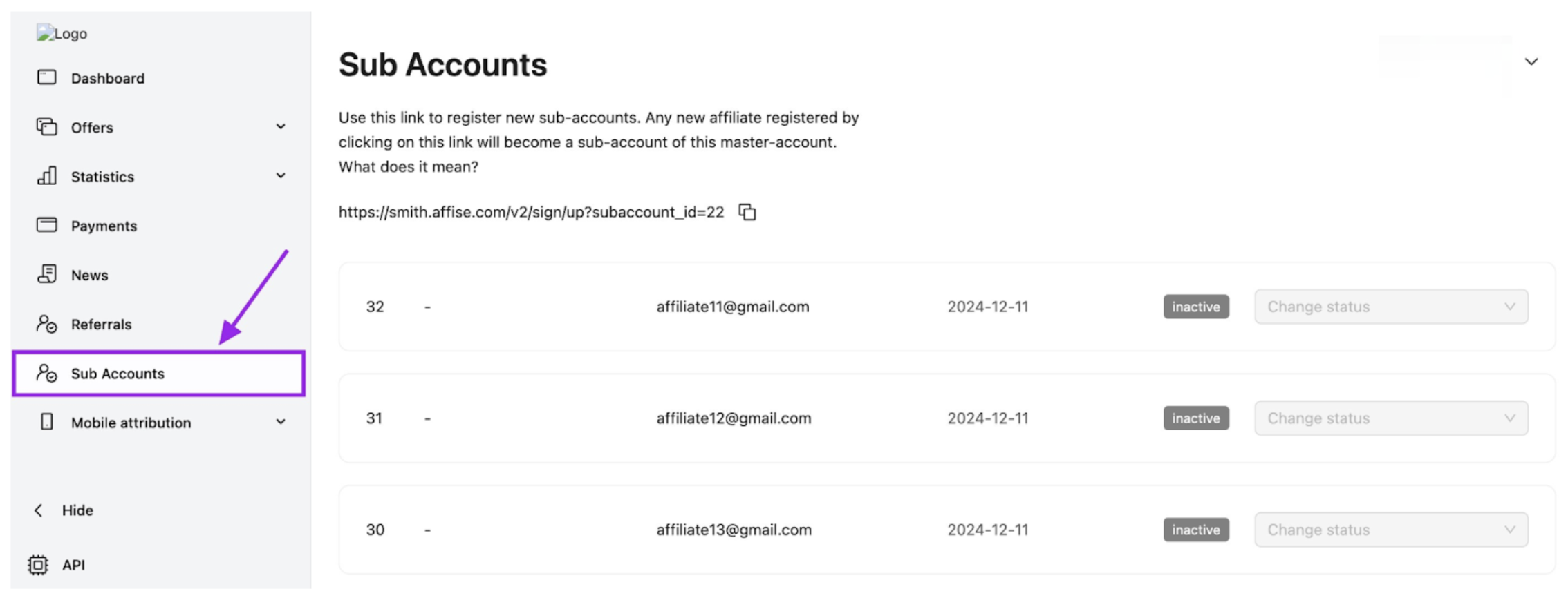 sub-accounts
